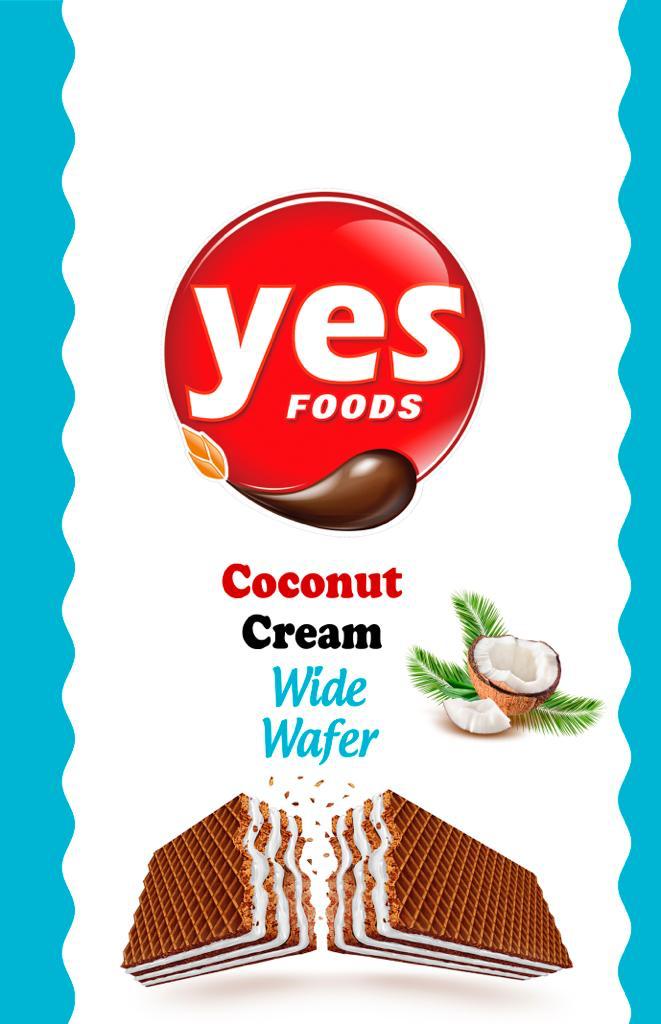 Hindistan Cevizli Geniş Gofret