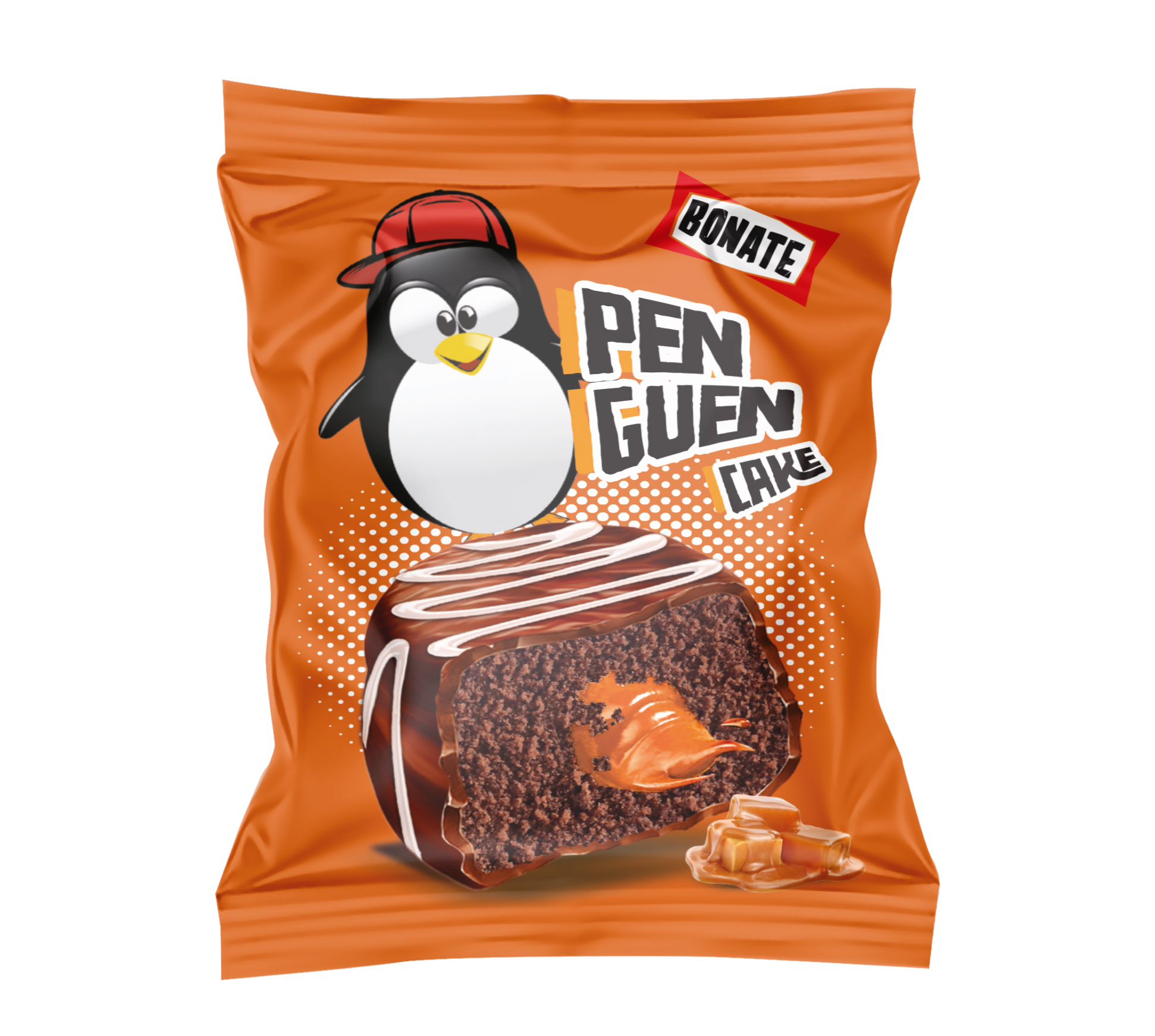 Penguen Kek Karamel Aromalı