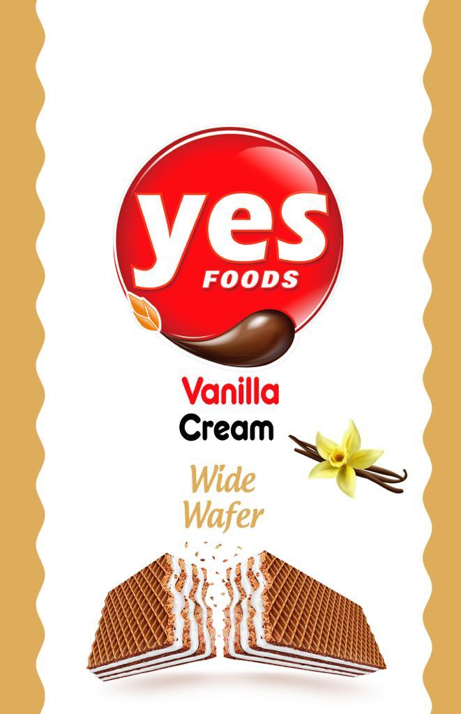 Wide Wafer with Vanilli Cream